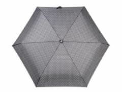 Kraftika 1ks šedá skládací mini deštník s puntíky, dámské deštníky