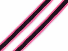 Kraftika 20m růžová neon oděvní šňůra s luminous efektem šíře 8mm