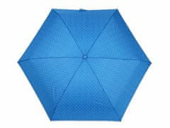 Kraftika 1ks 3 modrá sytá skládací mini deštník s puntíky