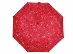 Kraftika 1ks červená dámský skládací vystřelovací deštník