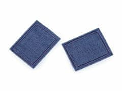 Kraftika 10ks 12 modrá jeans nažehlovačka / záplata, nažehlovačky