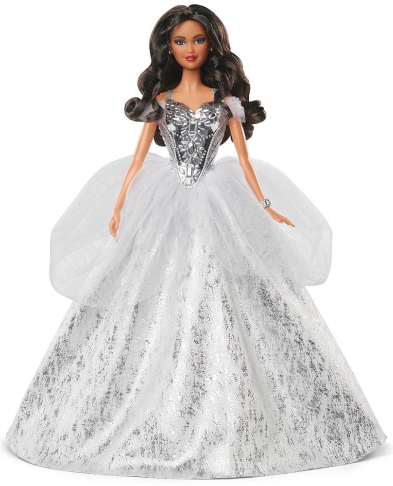 Mattel Barbie Vánoční panenka 2021 Latinoameričanka - rozbaleno
