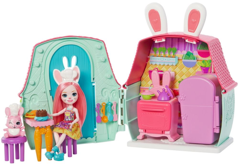 Mattel Enchantimals Domácí mazlíčci Bree Bunny a Twist - rozbaleno