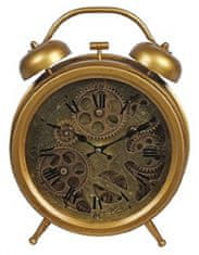 TWM stolní hodiny Brooks 26 x 33,5 cm ocel / zlatý nikl