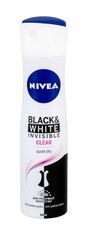 Nivea 150ml black & white invisible clear 48h