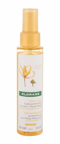 Klorane 100ml ylang-ylang wax sun radiance protective oil