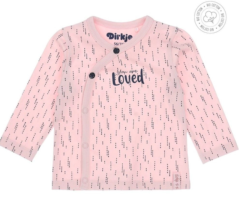 Dirkje dívčí zavinovací tričko WDB0204 68 růžová