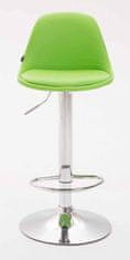 BHM Germany Barove židle Kiel (SET 2 ks), syntetická kůže, zelená