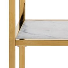 Design Scandinavia Konzolový stůl Alisma, 81 cm, Sklo , zlatá