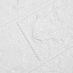 Greatstore 3D tapeta cihly samolepící 10 ks bílá