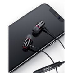 Joyroom In-ear Wired Control slúchadlá do uší 3.5mm, černé