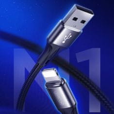 Joyroom Fast Charging kabel USB / Lightning 3A 1.5 m, černý