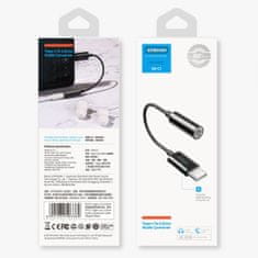 Joyroom Ben Series adaptér 3.5 mm jack / USB-C, černý