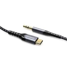Joyroom Hi-Fi Audio kabel 3.5 mm jack - USB-C 1m, černý