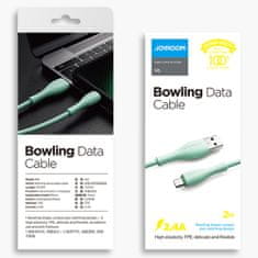 Joyroom Bowling Data kabel USB / Micro USB 2.4A 1m, biely