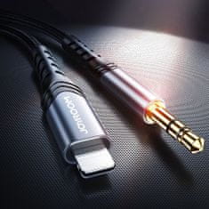 Joyroom Hi-Fi Audio kabel 3.5 mm jack / Lightning 2m, černý