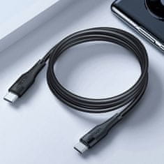 Joyroom Fast Charging kabel USB-C / USB-C QC PD 3A 60W 1.2m, černý