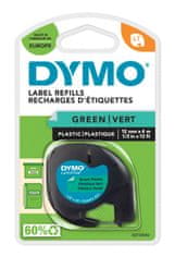 Dymo Dymo LetraTag páska plastová 12mm x 4m, zelená, 59425, S0721640