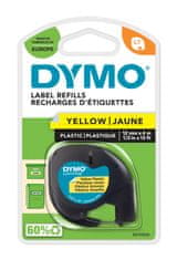 Dymo Dymo LetraTag páska plastová 12mm x 4m, žlutá, 59423, S0721620