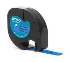 Dymo Dymo LetraTag páska plastová 12mm x 4m, modrá, 59426, S0721650