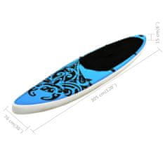 shumee Nafukovací SUP paddleboard 305 x 76 x 15 cm modrý