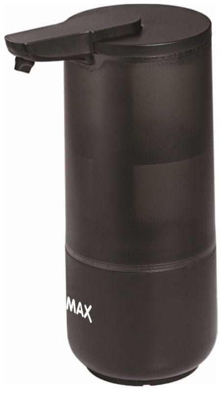 Levně MAX bezdotykový dávkovač na mýdlo, černý (MSD01B)