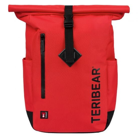 Presco Group BAAGL Zavinovací batoh TERIBEAR červený