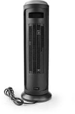 Nedis Chytrý Wi-Fi sloupový ventilátor s topným tělesem, termostat, 1 200 a 2 000 W, černý (WIFIFNH10CBK)