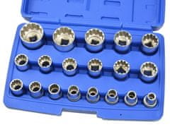 GEKO Sada univerzálních nástrčných hlavic Gear Lock, 1/2“, 8-32 mm, 19 ks - GEKO G13546

