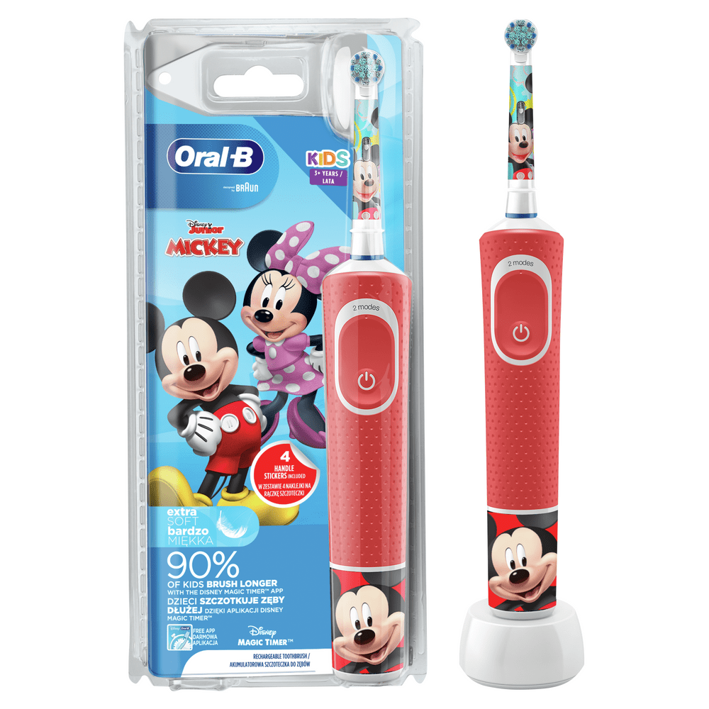 Oral-B elektrický zubní kartáček Kids Mickey s designem od Brauna