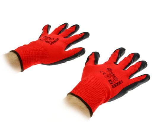 GEKO Pracovní rukavice 9 " Red Nitril