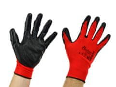 GEKO Pracovní rukavice 9 " Red Nitril