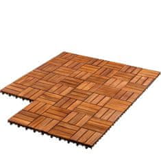 Greatstore STILISTA dřevěné dlaždice, mozaika 3, akát, 1 m2