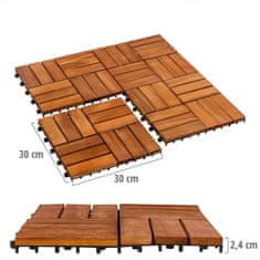 Greatstore STILISTA dřevěné dlaždice, mozaika 3, akát, 3 m2