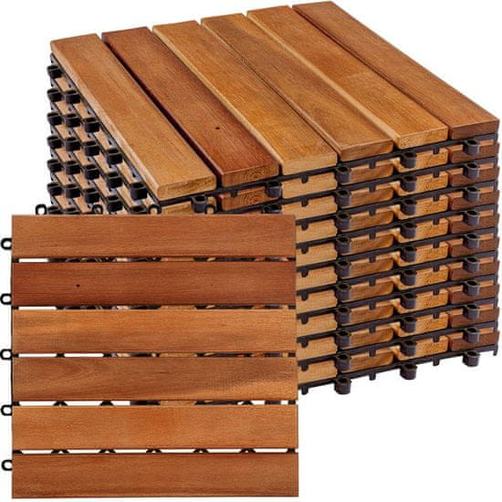 Greatstore STILISTA dřevěné dlaždice, klasik, akát, 1 m2