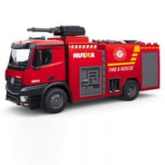 Huina Huina RC hasičské auto Mercedes-Benz Arocs s funkční stříkačkou 1:14