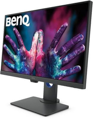 BenQ PD3420Q irodai monitor alkalmas grafikusoknak fejlesztőknek tervezőknek kreatívoknak HDR10 kompatibilitás QHD felbontás sRGB rec.709 AQcolor DualView 2×2W hangszórókkal