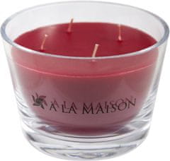 A La Maison Vonná svíčka ve skle RED hoří 70 hodin