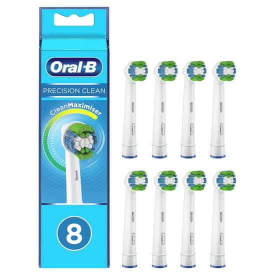 Oral-B Precision Clean kartáčková hlava s technologií CleanMaximiser, balení 8 ks