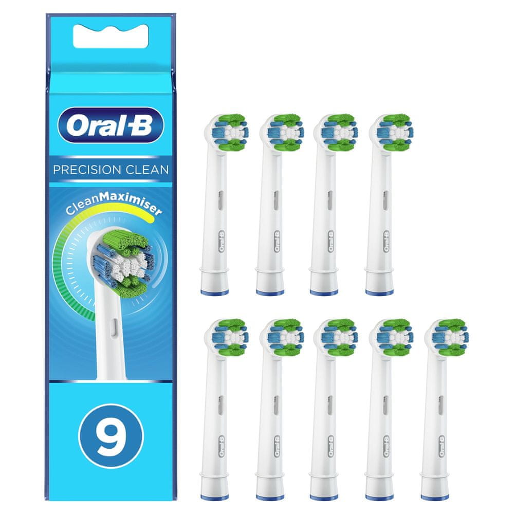 Oral-B Precision Clean kartáčková hlava s technologií CleanMaximiser, balení 9 ks