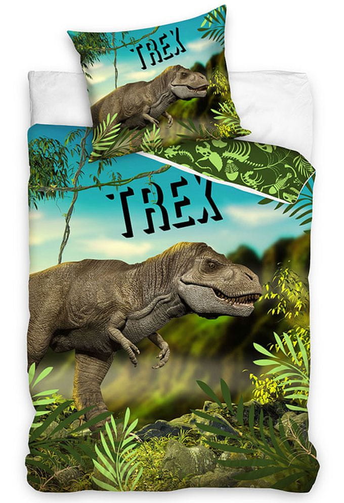 Levně Tip Trade Dětské povlečení T-Rex v pralese