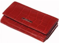 Segali Dámská peněženka kožená 3305 croco červená