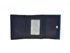 Segali Dámská peněženka kožená 61420 modrá/tyrkysová