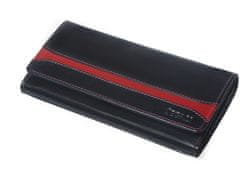 Segali Dámská peněženka kožená 2025 A černá/červená