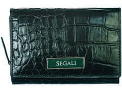 Segali Dámská kožená peněženka SEGALI 910 19 9510 zelená