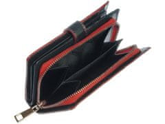 Segali Dámská peněženka kožená 3743 černá/červená