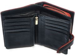 Segali Dámská peněženka kožená 3743 černá/červená