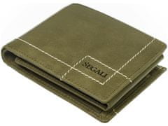 Segali Pánská kožená peněženka SEGALI 02 zelená