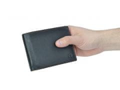 Segali Pánská kožená peněženka SEGALI 614538 černá/koňaková