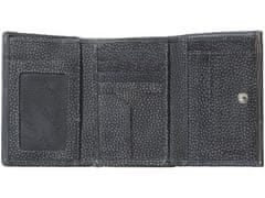 Segali Dámská peněženka kožená 100 černá/hnědá WO